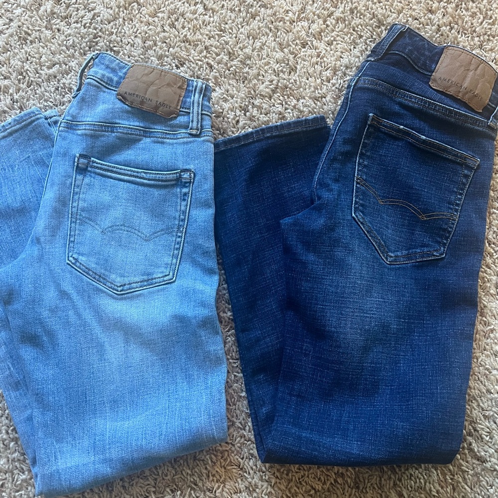 American Eagle Slim Straight Jeans - 2 pairs